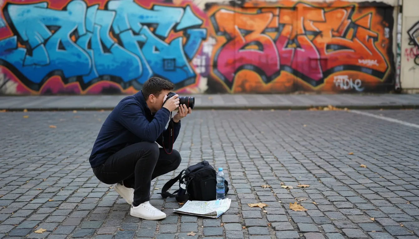 Fotograf fotografiind street art