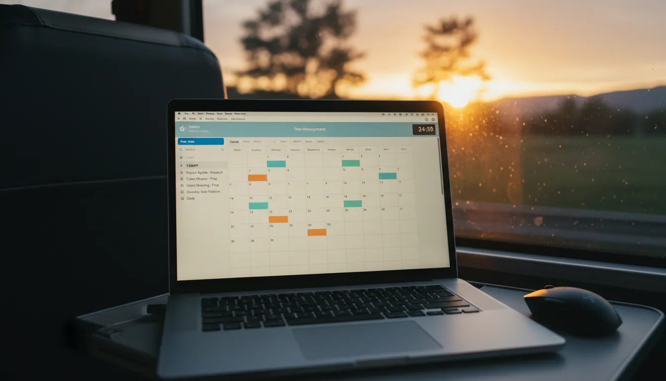 Planificarea timpului de lucru în călătorie