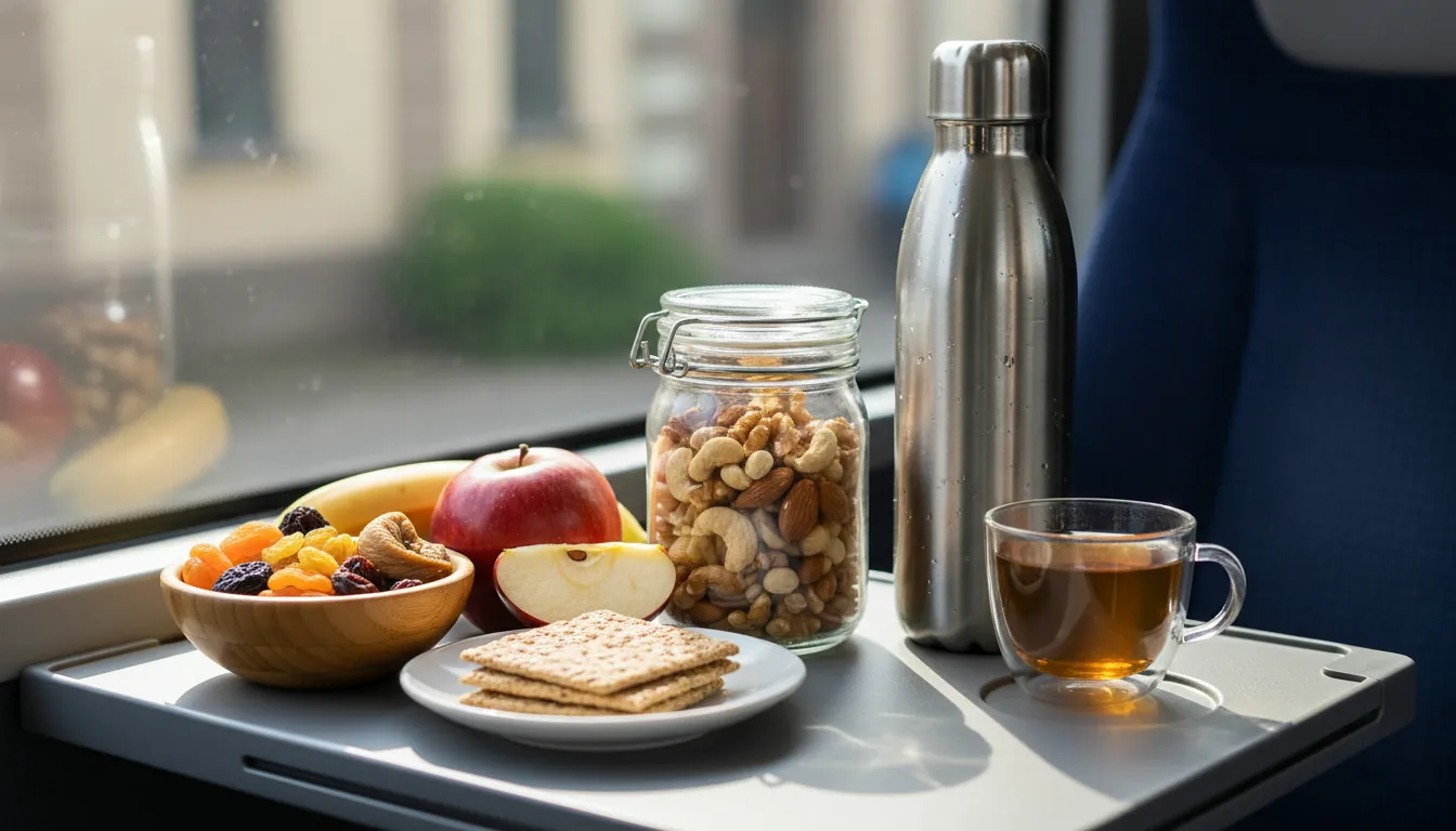 Gustări sănătoase pentru o călătorie cu autobuzul