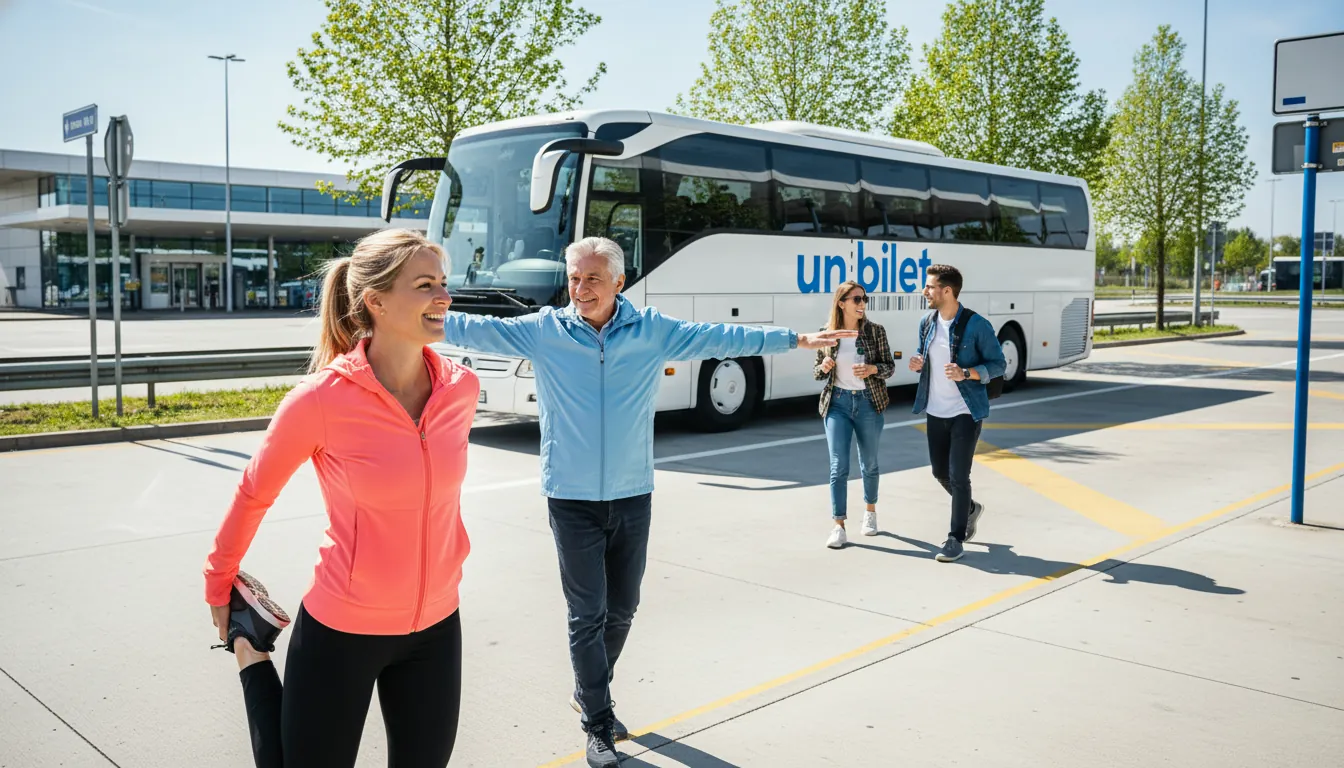 Oprire a autobuzului pentru încălzire