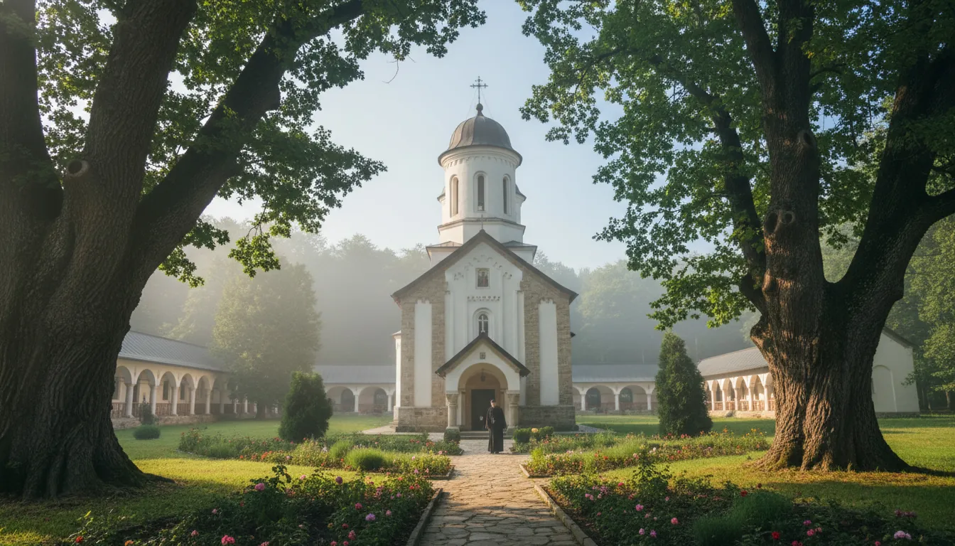 Mănăstirea Căpriana în pădurile Codrului