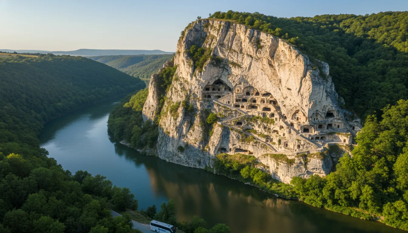 Mănăstirea din peșteră Tipova pe malul Nistrului