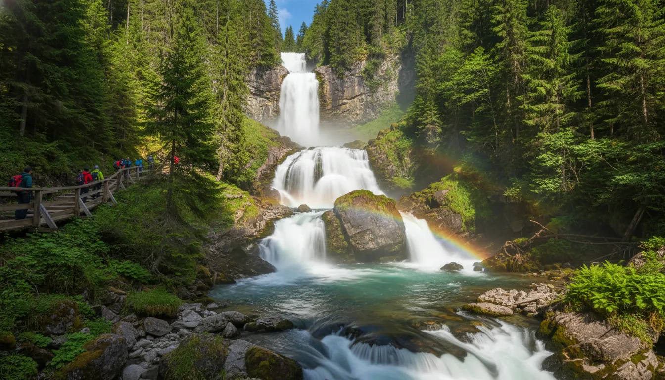 Cascadele Krimml în Austria