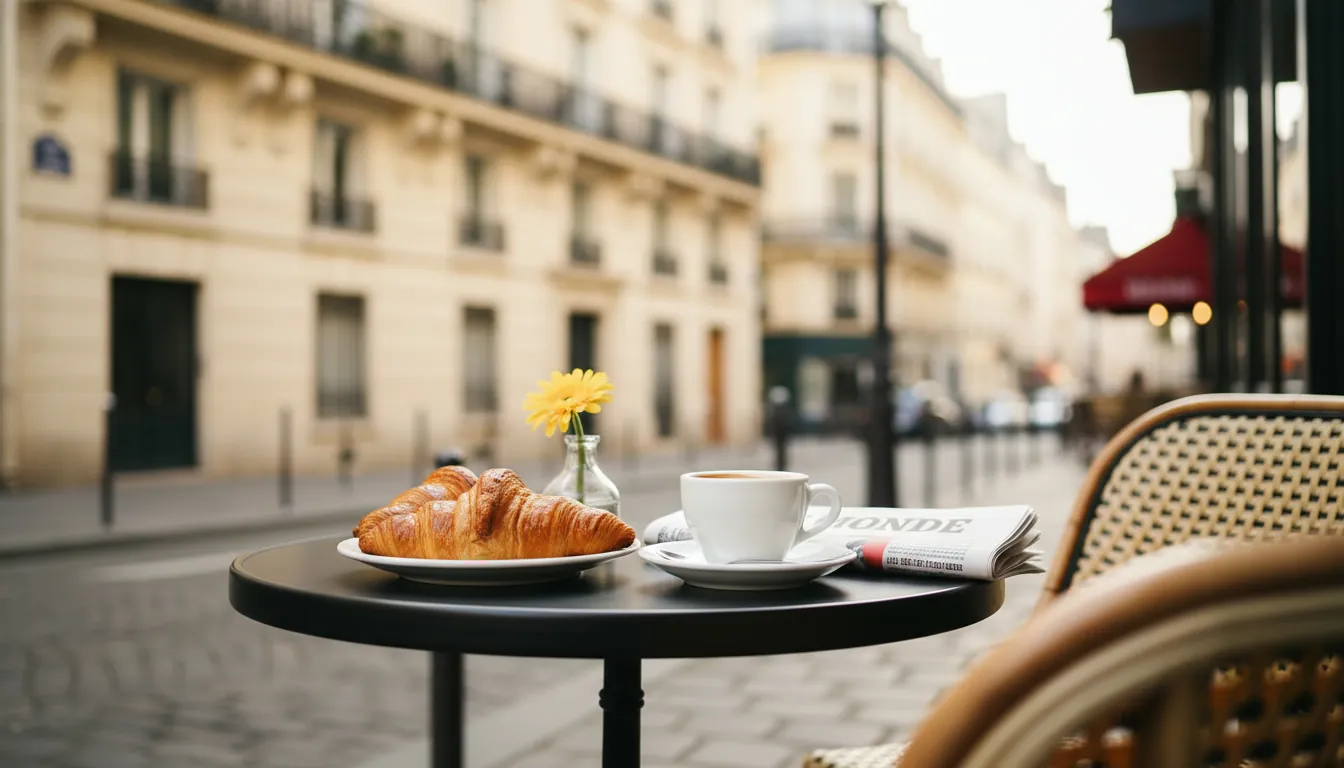 Cozy Parisian café cu terasă