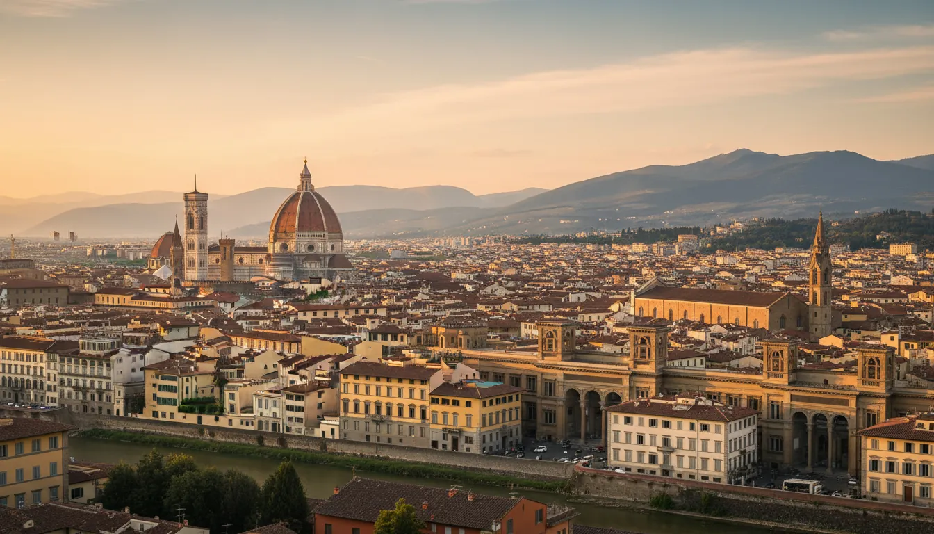 Panorama unui oraș italian