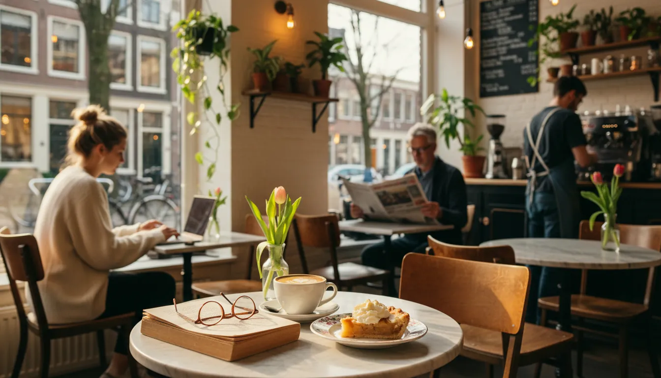 Cafenea confortabilă din Amsterdam