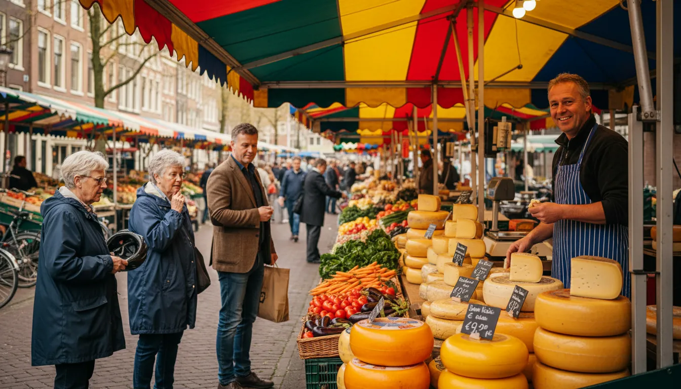 Piață locală din Amsterdam