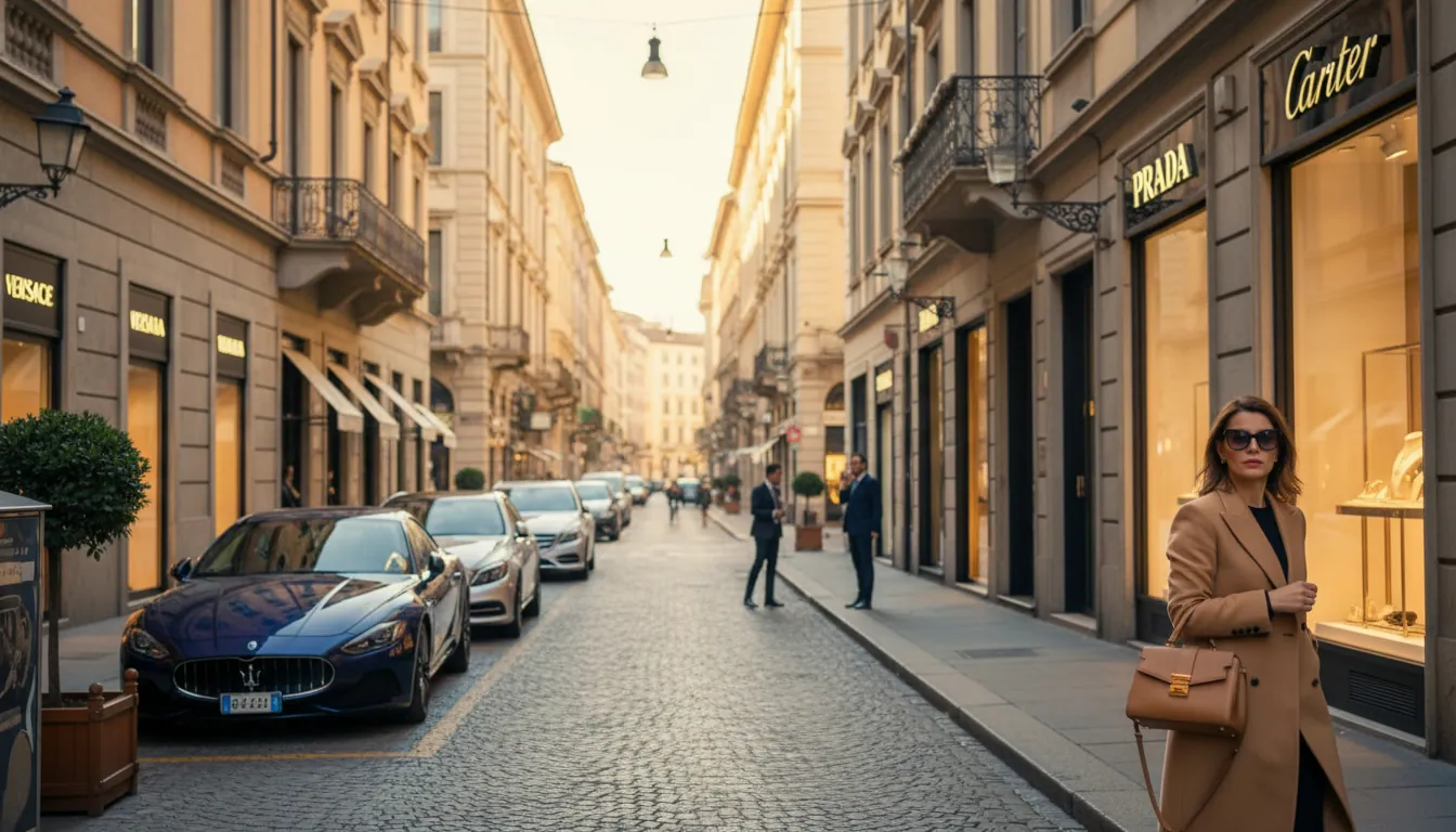 Strada Via Montenapoleone din Milano