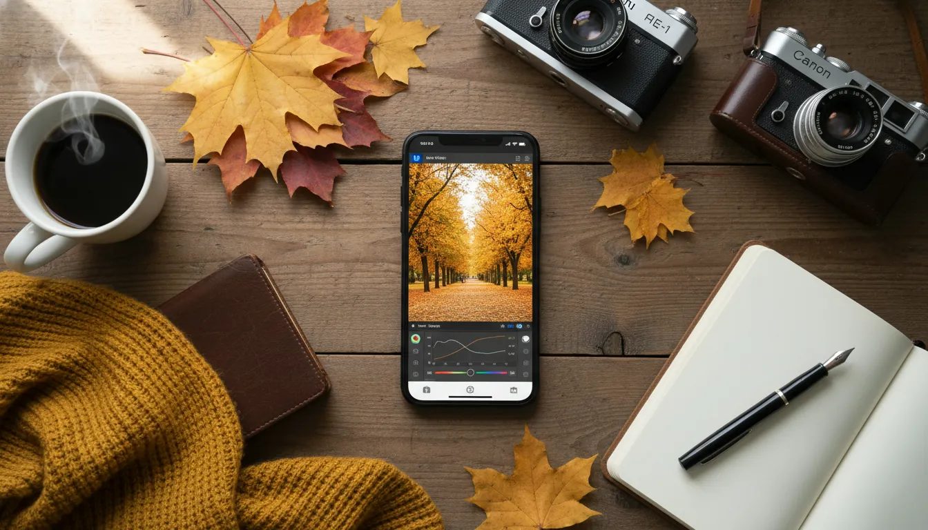 Editarea fotografiilor de toamnă în Lightroom Mobile