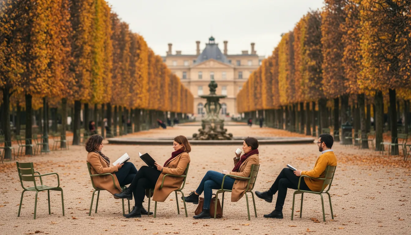 Grădina Luxemburgului în Paris în toamnă