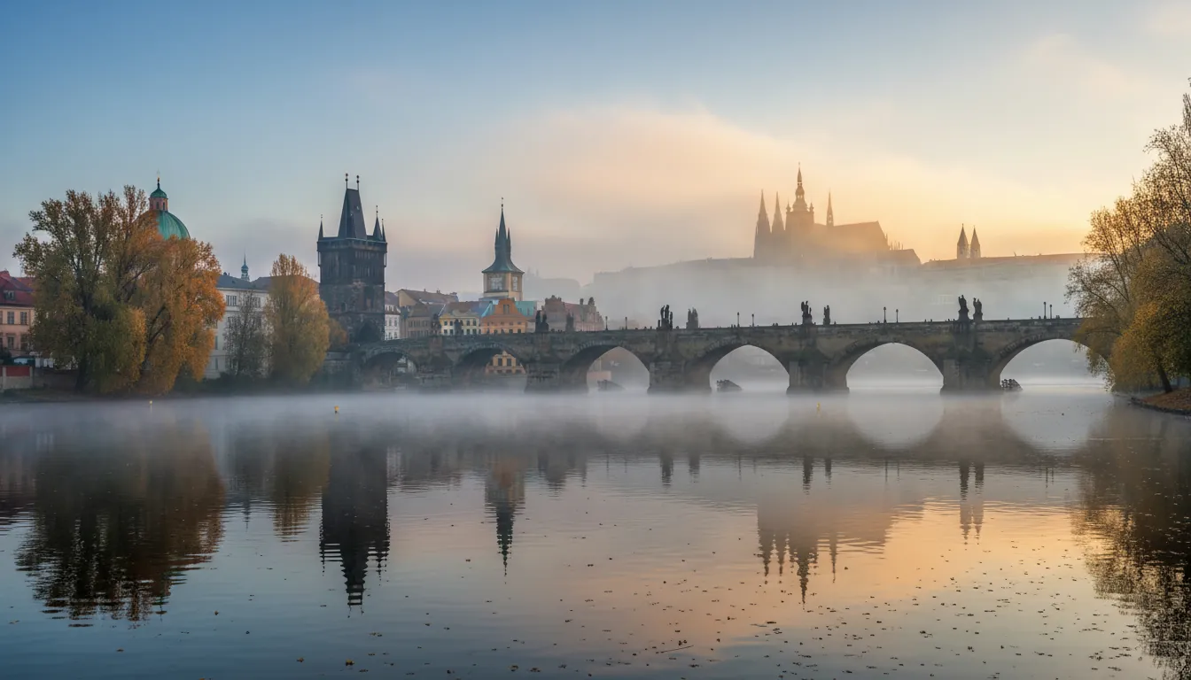 Castelul Praga în toamnă
