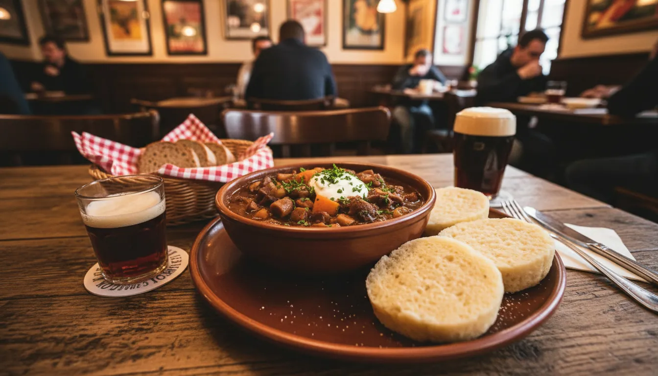 Gulaș vegan ceh cu gnocchi