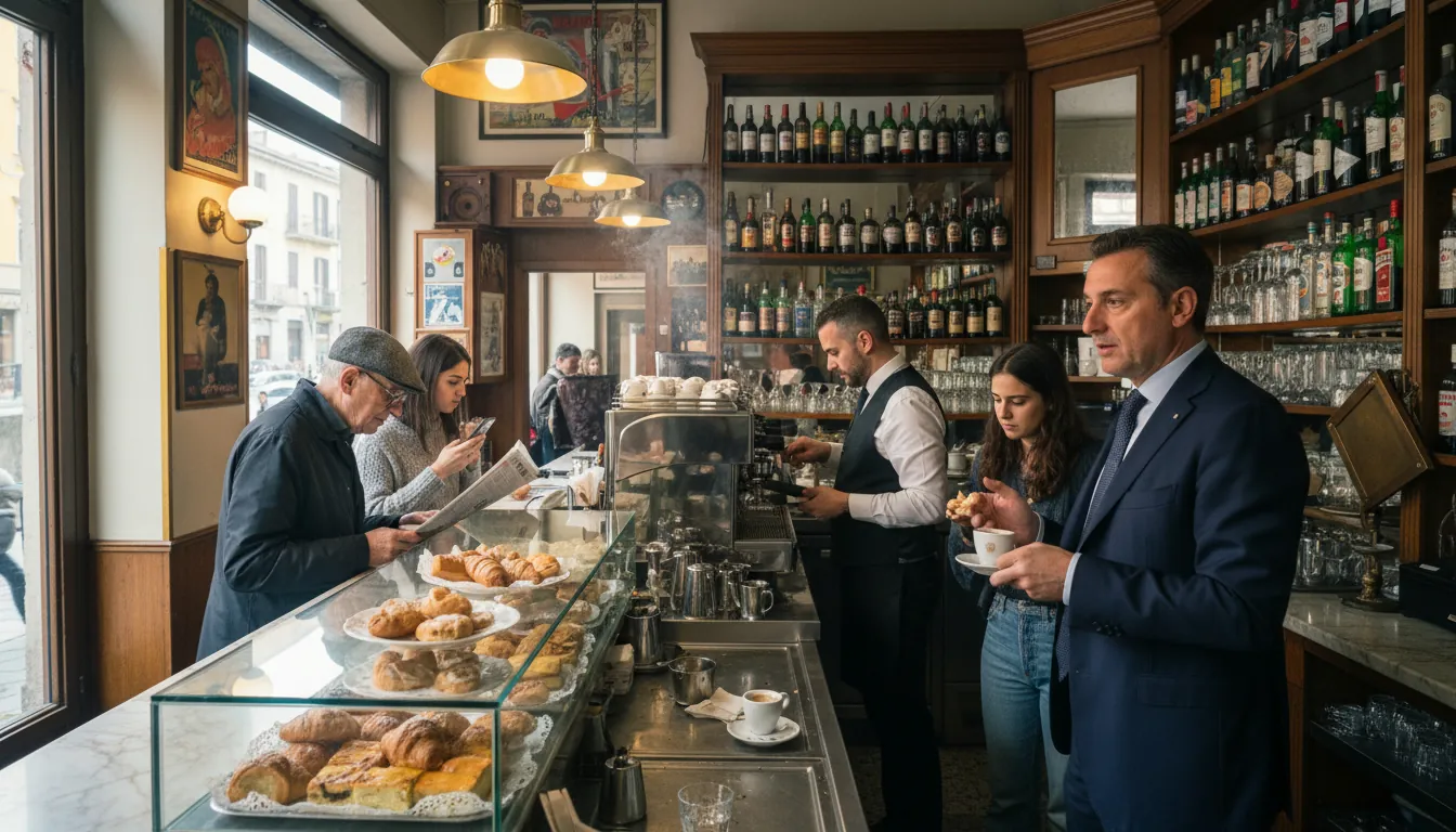 Italienii mănâncă la tejghea