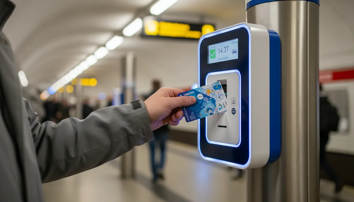 Validare bilet de transport în metrou