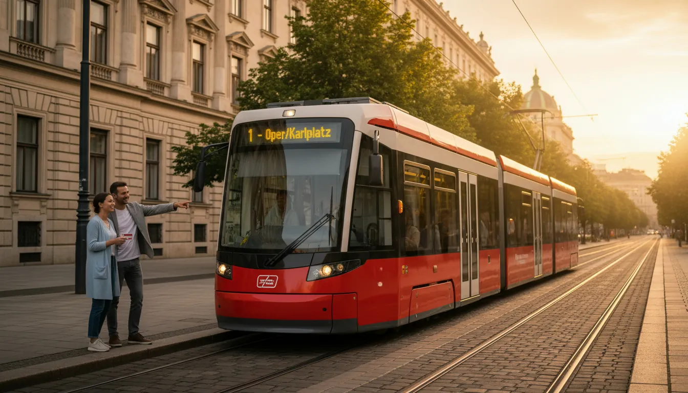 Tramvai vienez pe Ringstrasse