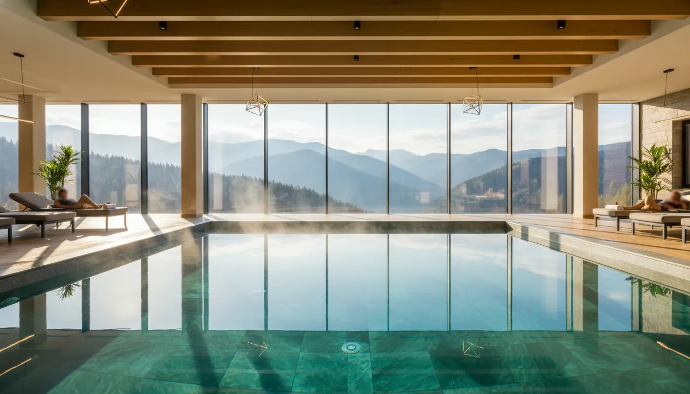 Hotel spa modern cu bazen termal în România