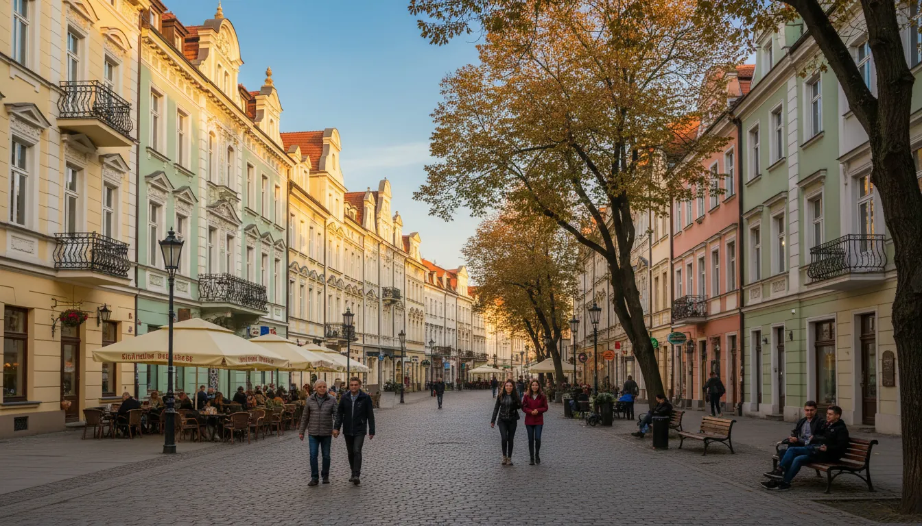 Aleja din centrul Częstochovei