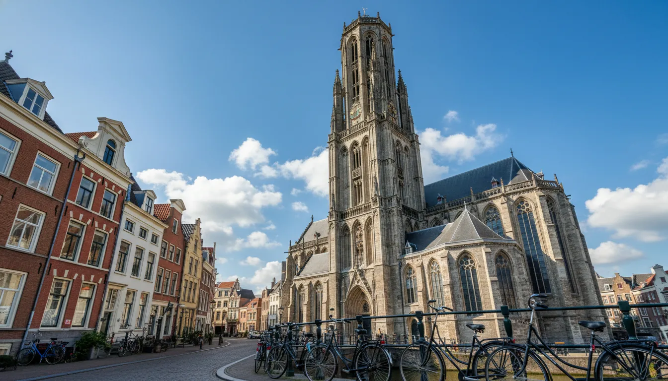 Turnul Domkerk în centrul Utrechtului