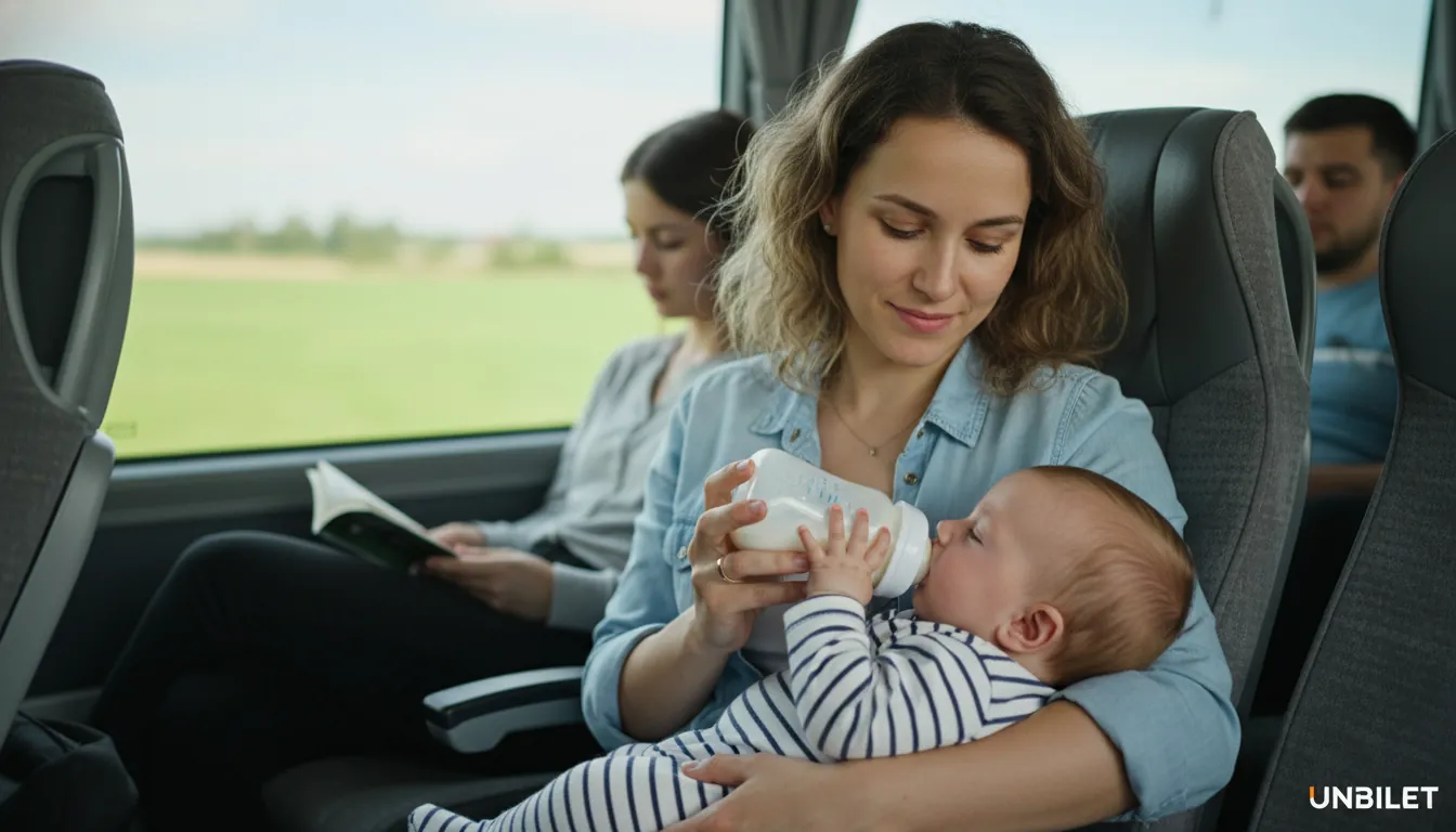Alimentarea bebelușului în autobuz