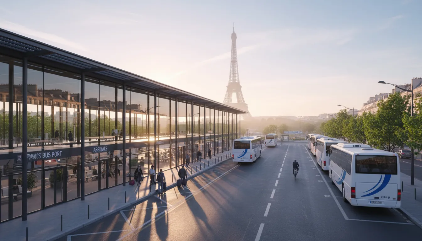 Gară de autobuz în Paris