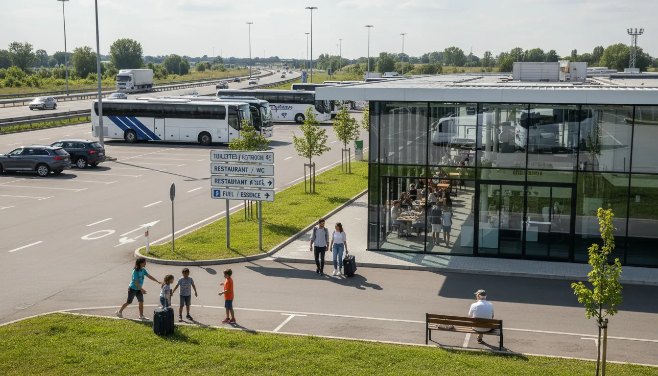 Oprire pe autostrada europeană