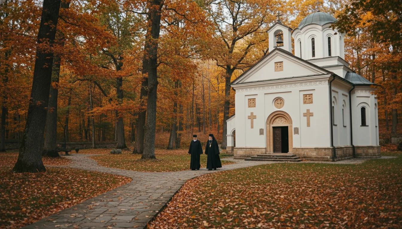 Mănăstirea Căpriana în pădurile moldovene