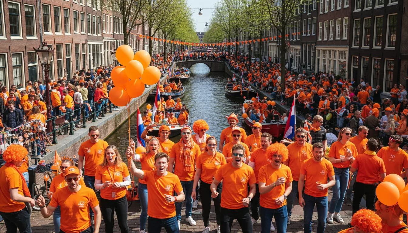 Celebrarea Zilei Regelui în Amsterdam