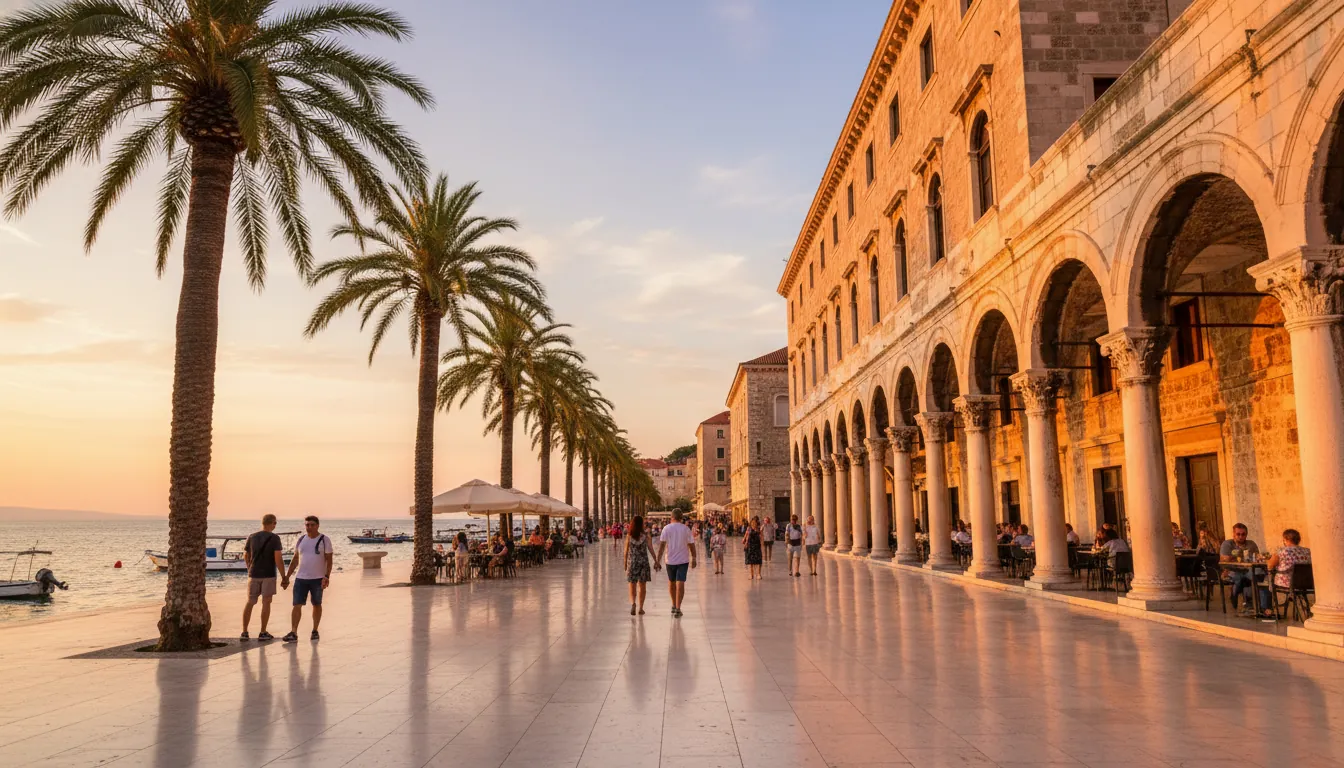 Набережная Сплита в сентябре