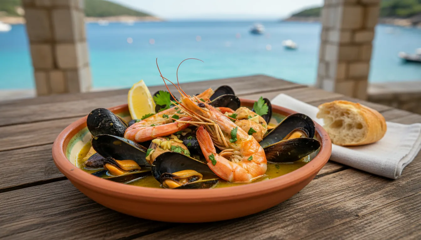 Традиционное далматинское блюдо бузара