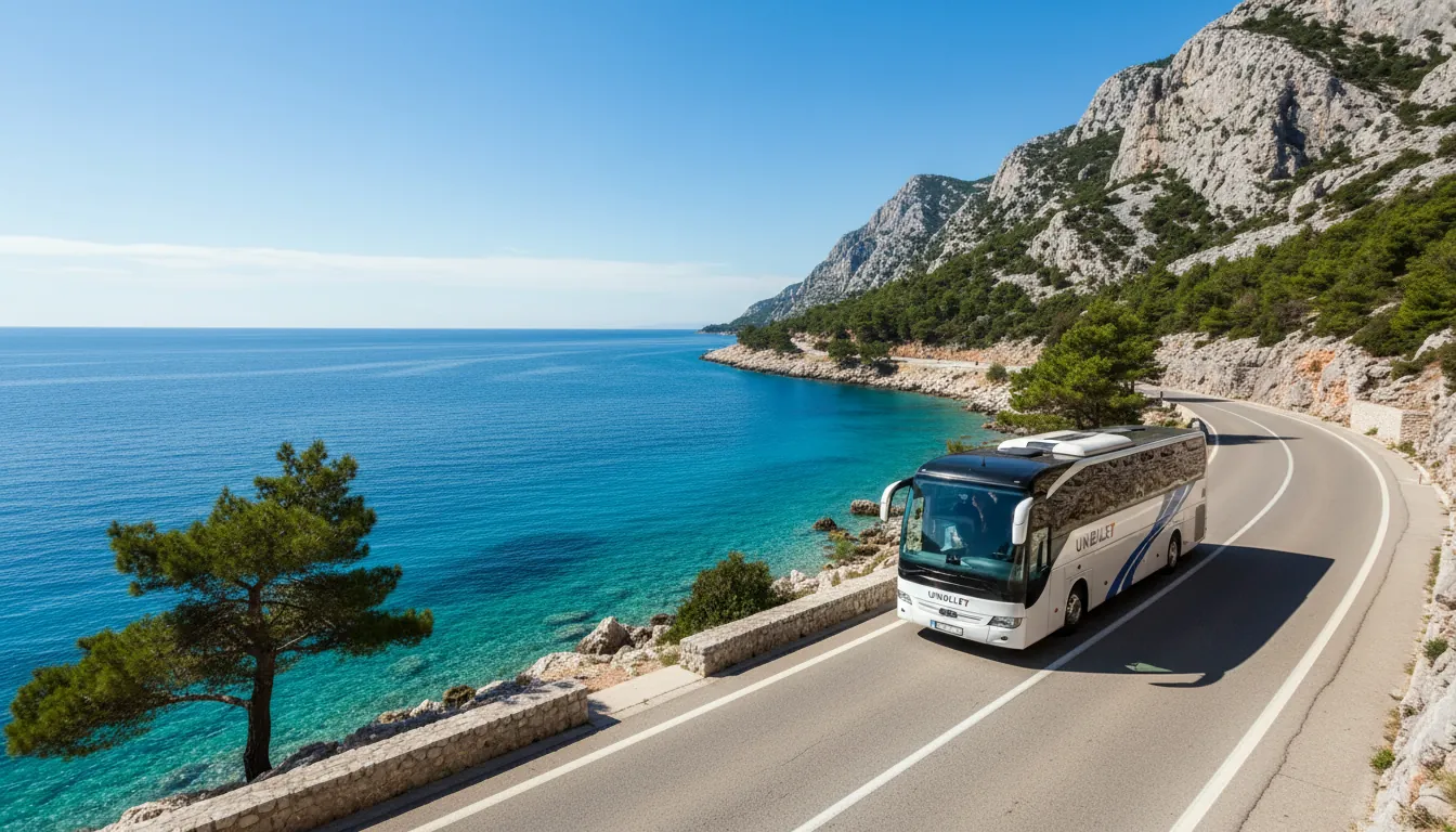 Живописная дорога вдоль Адриатического побережья