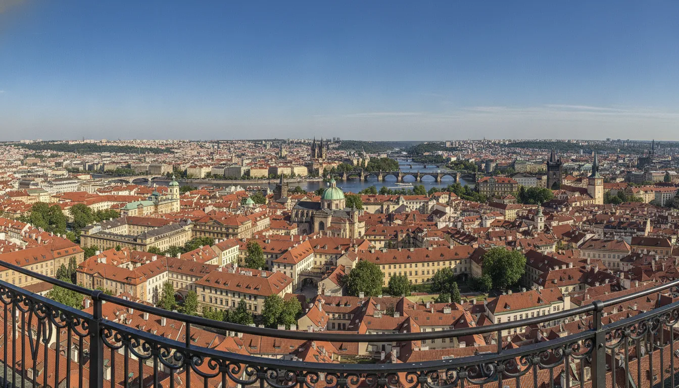 Vederea din Turnul Petřín