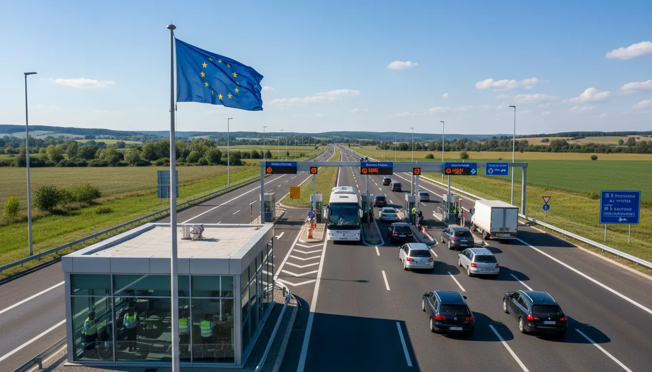 Trecere de frontieră în Europa