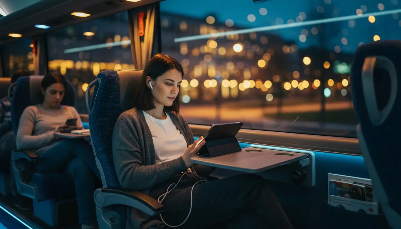 Cabina unui autobuz modern