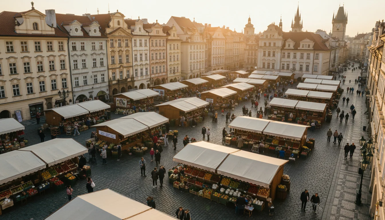 Piețele de produse din Praga: ghid gastronomic pentru cele mai bune locuri 2025