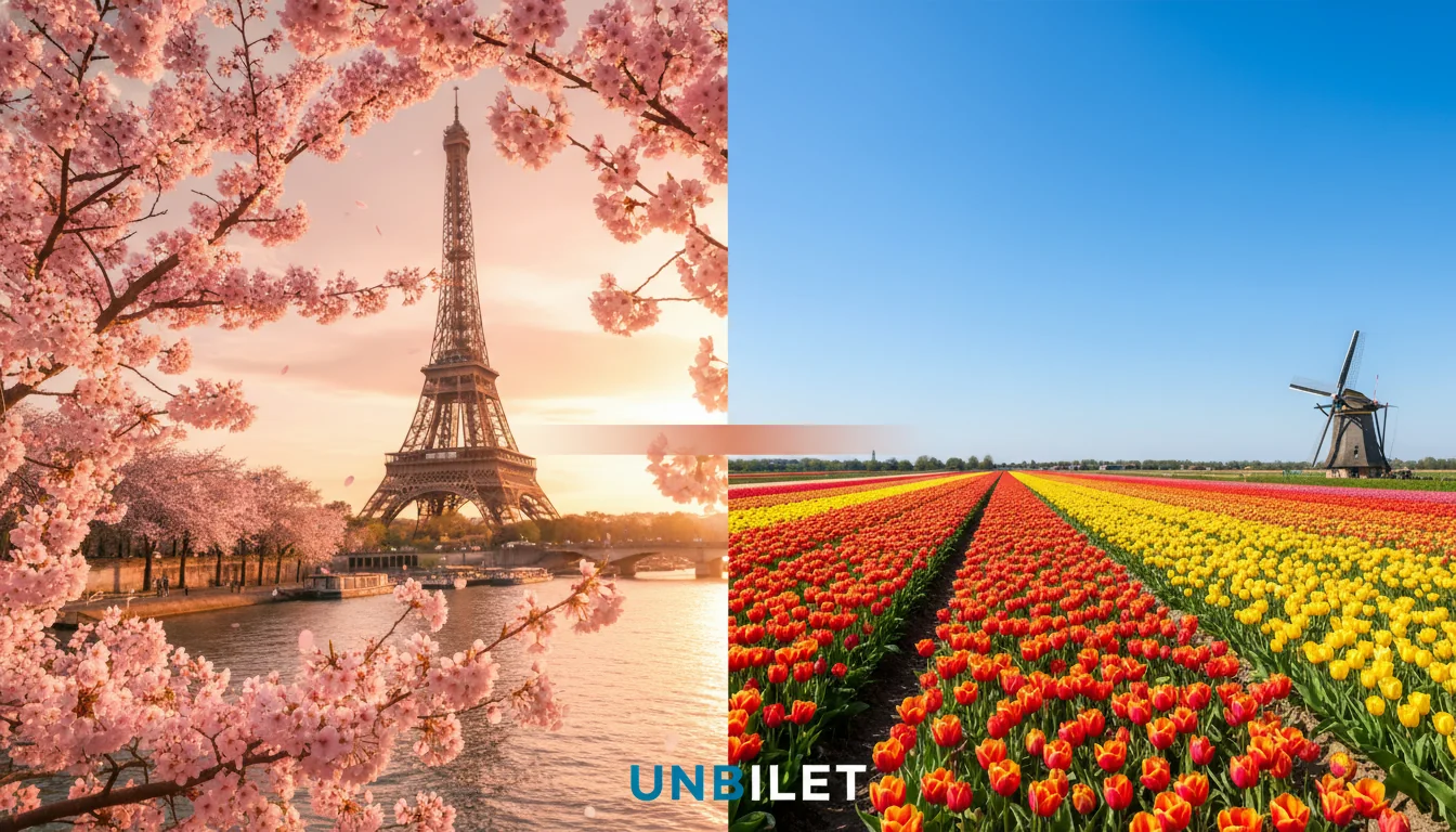 Parisul primăverii și lalelele din Amsterdam: itinerar pentru aprilie 2026